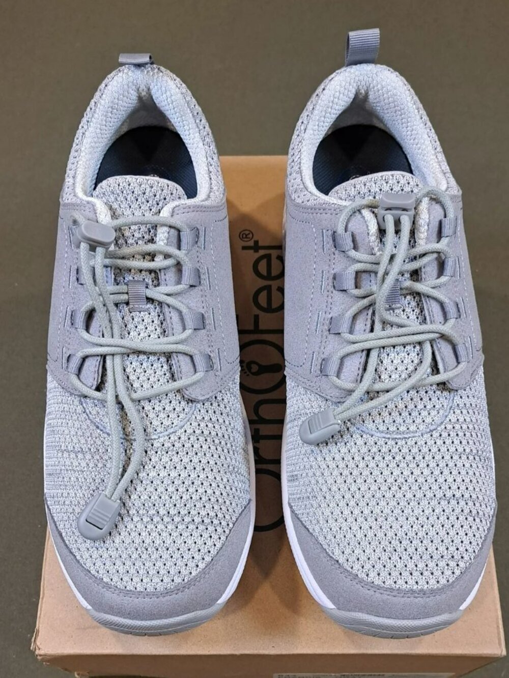Orthofeet Francis No-Tie Sneakers - Color: Gray - Size: Women 11.5 Wide (D) - Picture 3 of 11